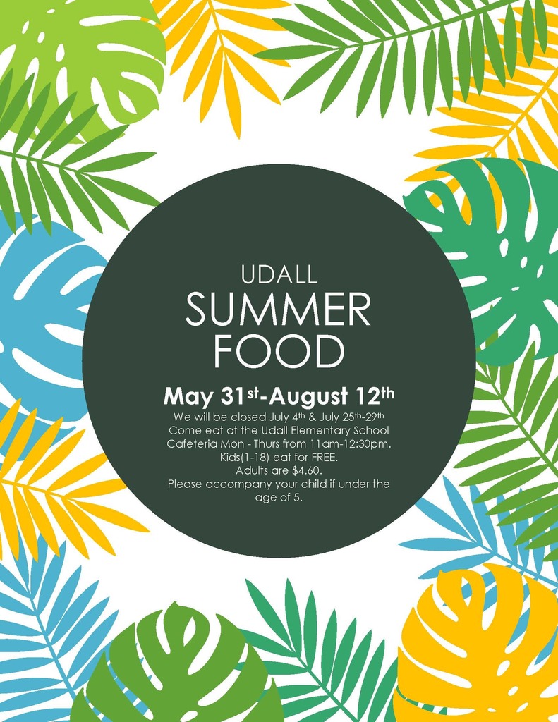 Summer Food Service in Udall!!